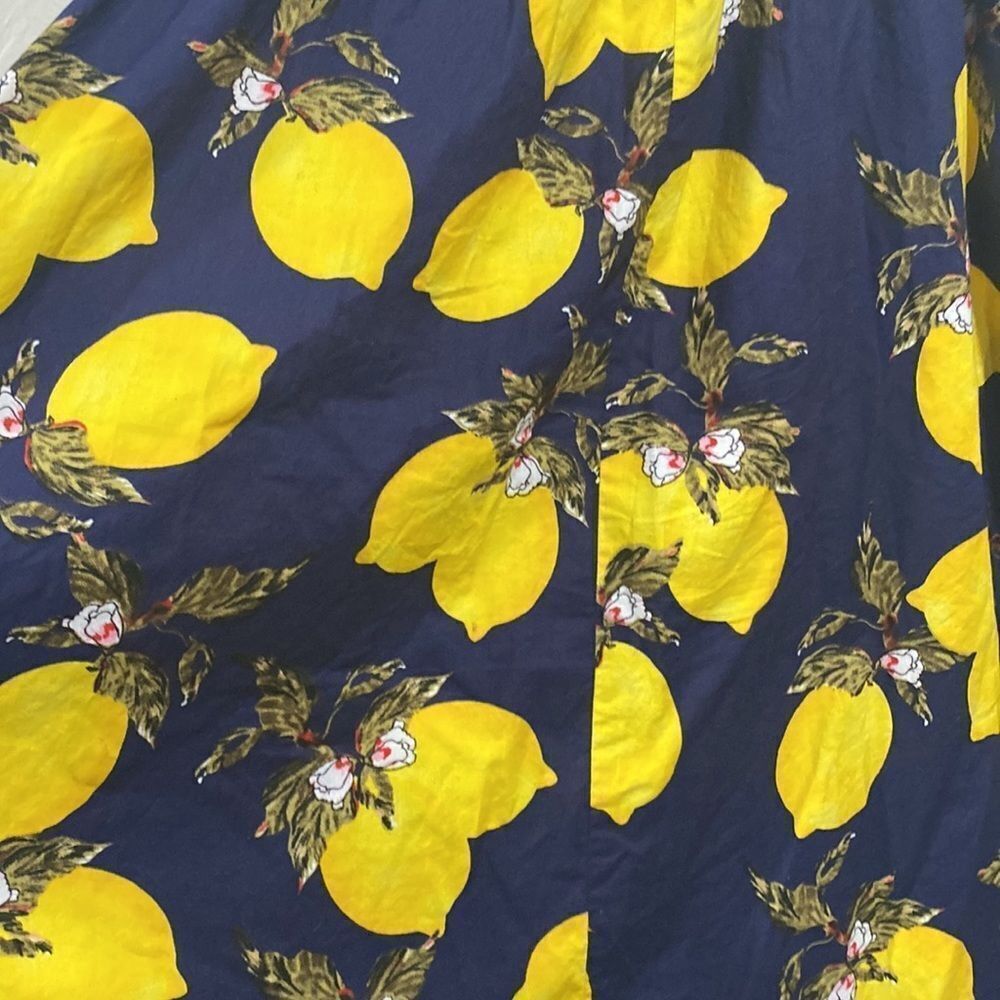 Truly 4 you lemon novelty print midi skirt size medium - Picture 7 of 7